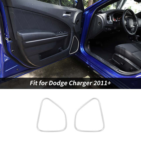 Inner Front Row Door Speaker Stereo Frame Decor Ring Trim For Dodge Charger/Chrysler 300C 2011+ Accessories | CheroCar