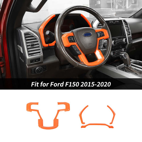 Dashboard Cover Steering Wheel Dash Trim for Ford F150 2015-2020｜CheroCar