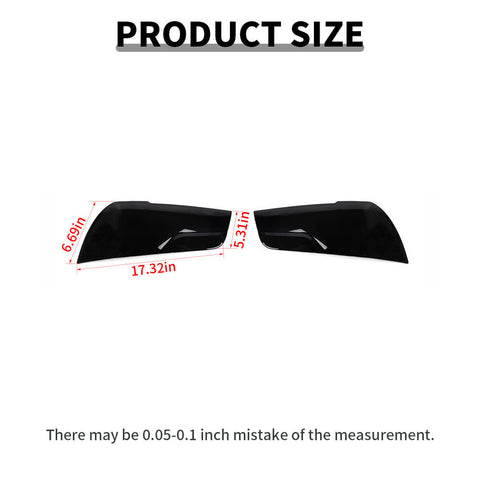 For 2011-2014 Dodge Charger Smoked Black Front Headlight Lamp Cover Trim Bezels