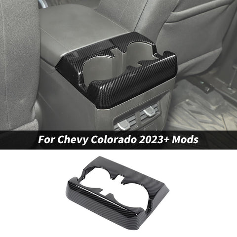 For 2023+ Chevy Colorado/GMC-CANYON Center Rear Water Cup Holder Trim Frame Cover