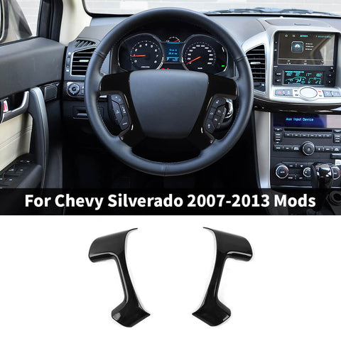 For 2007-2013 Chevy Silverado/Suburban/Avalanche/Tahoe & GMC SIERRA/Yukon Steering Wheel Trim Cover Molded
