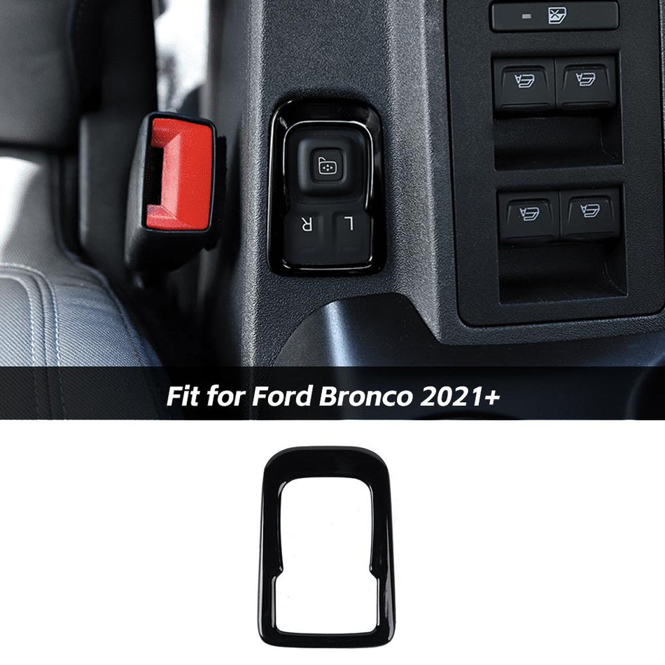 For 2021+ Ford Bronco Rearview Mirror Button Adjust Decor Cover Trim