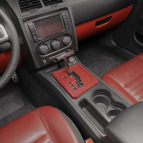 Center Control Gear Shift Panel Cover Trim Decor For Dodge Challenger 2009-2014 Accessories | CheroCar