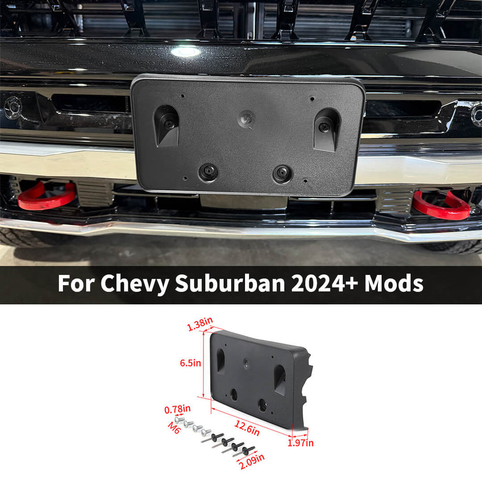 For 2024+ Chevy Suburban/Tahoe Front License Plate Seat Holder Bracket