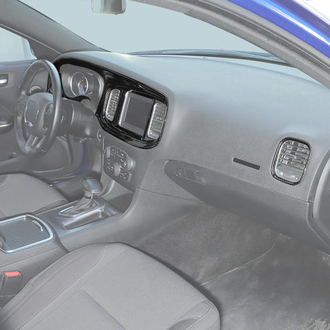 For 2015+ Dodge Charger 8.4 Inches Screen Console Dashboard Gear Shift Box Cover Trim