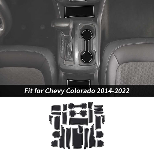 For 2014-2022 Chevy Colorado Door Slot Pad Center Console Liner Mats