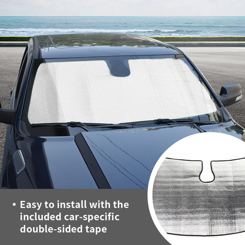 For 2018+ Dodge Ram Front Windshield Sunshade Block UV Protector Visor