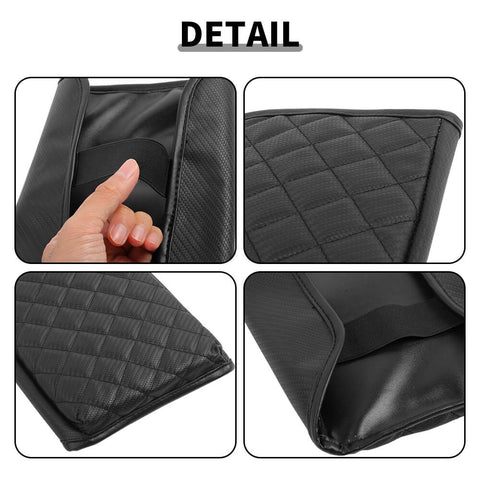 For 2021+ Ford Bronco Center Console Storage Box Armrest Leather Cover Pad