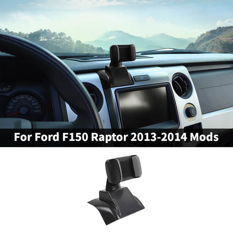 For 2013-2014 Ford F150 Raptor Center Console Dashboard Mobile Cell Phone Holder Bracket Stand