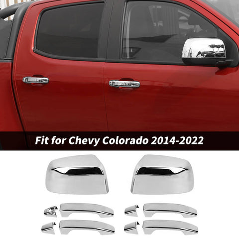 For 2014-2022 Chevy Colorado/GMC Canyon 10 x Rearview Side Mirror Door Handle Cover Trim