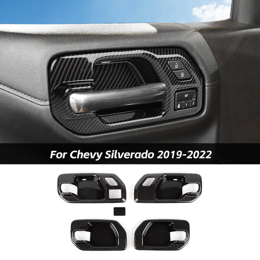 For 2019-2022 Chevrolet Silverado/ GMC SIERRA 4-Door Interior Door Handle Bowl Cover Trim