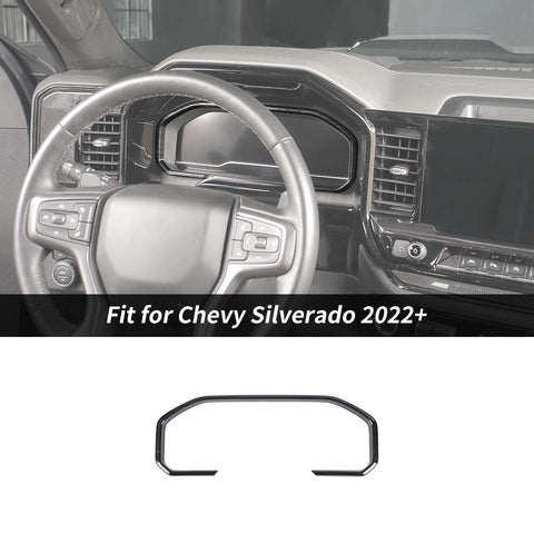 For 2022+ Chevrolet Silverado Dash Instrument Gauge Decor Trim Cover