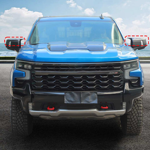 For 2019+ GMC Sierra 1500  Side Rearview Mirror Cap Cover Trim Ox Horn