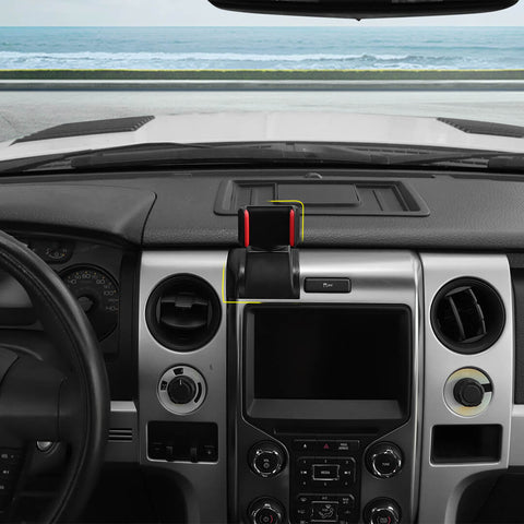 For 2013-2014 Ford F150 Raptor Center Console Dashboard Mobile Cell Phone Holder Bracket Stand