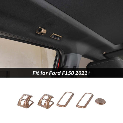 5x Roof Hook & Reading Light Cover Trim Decoration Kit For Ford F150 2021+ Accessories | CheroCar