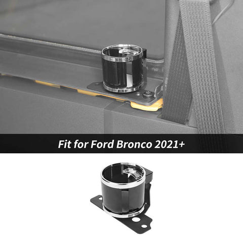 For 2021+ Ford Bronco Iron Rear Window Trunk Cup Holder Bottle Storage Water