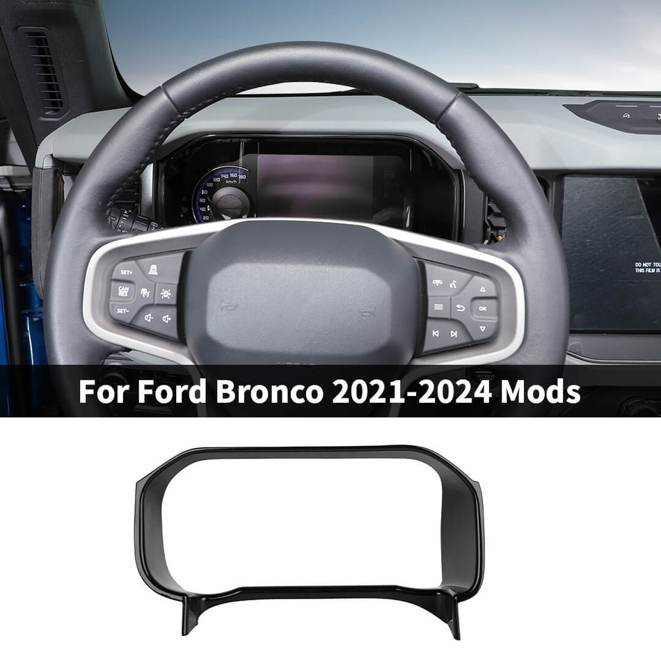For 2021-2024 Ford Bronco Dashboard Instrument Box Trim Cover