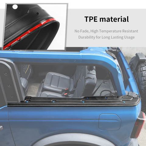 For 2021+ Ford Bronco 2Dr/4Dr Black Car Roof Mounting Hole Pad Cover