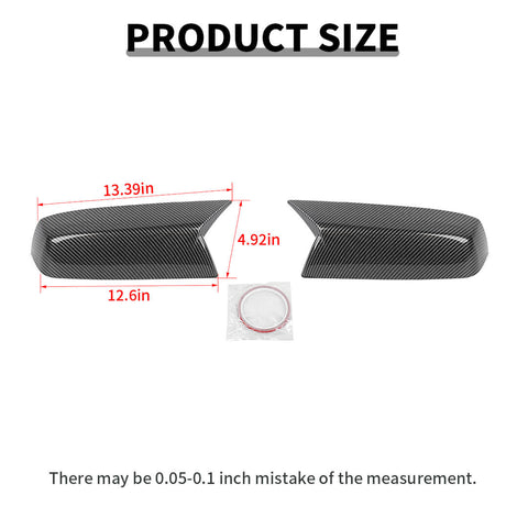 For 2014-2018 Chevy Silverado/Suburban/Tahoe/GMC-YUKON/GMC-SIERRA Rearview Side Mirror Shell Cover Trim Caps (2 pcs)