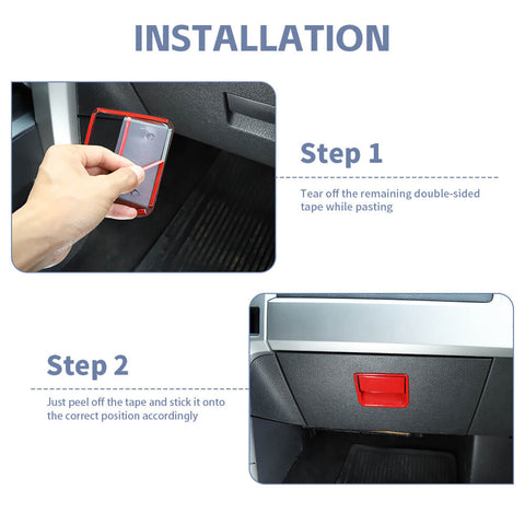 For 2009-2014 Ford F150 Raptor Co-pilot Storage Box Handle Decoration Cover Trim