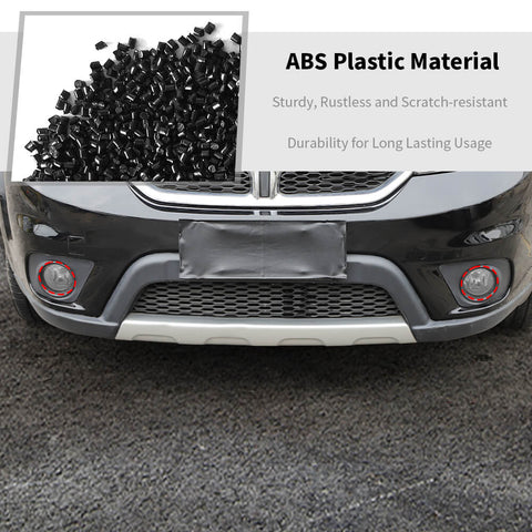 For 2009+ Dodge Challenger/2007-2012 Nitro Smoked Black Front Fog Lamp Light Decor Cover Trim