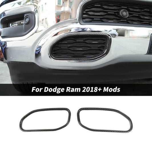 For 2018+ Dodge RAM Front Bumper Grille Cover Trim Frame Decor