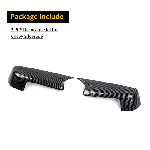 For 2019+ GMC Sierra 1500  Side Rearview Mirror Cap Cover Trim Ox Horn