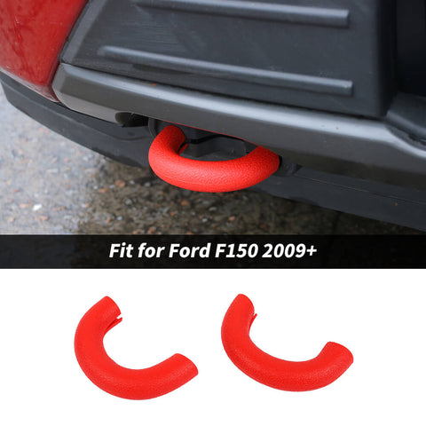 For 2009+ Ford F150 Front Bumper Track Tow Hook Trailer Trim Protect Cover