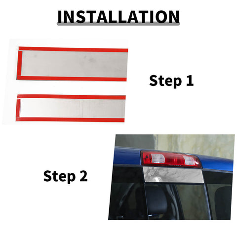 For 2011+ Dodge Ram Car Rear Sliding Window Cover Trim Strips