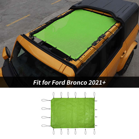 For 2021+ Ford Bronco PVC Roof Mesh Insulation Net Cover