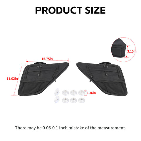 For 2021+ Ford Bronco Sport Rear Window Side Storage Bags Organizer Pocket