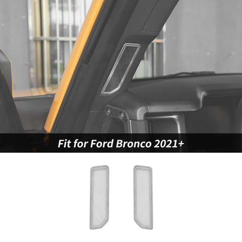 For 2021+ Ford Bronco Front A-pillar Air Vent Outlet Net Cover Trim