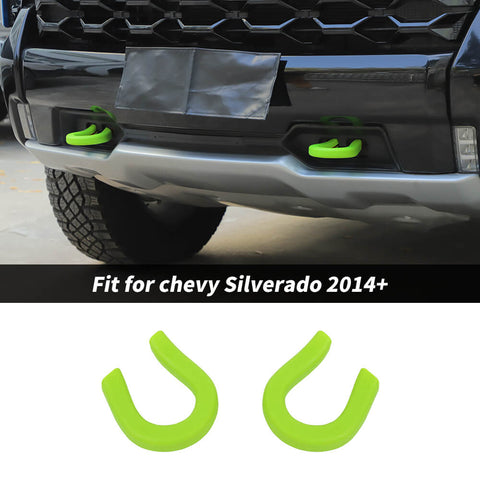 For 2014+ Chevy Silverado/GMC SIERRA Front Trailer Bumper Track Tow Hook Protector Cover