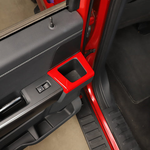 For 2021+ Ford F150 Rear Door Storage Compartment Trim Cover Decor Bezel