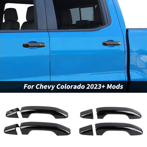 For 2023+ Chevy Colorado/MC-CANYON/2019+ Silverado/GMC-SIERRA Car Door Handles Cover Trim Shell