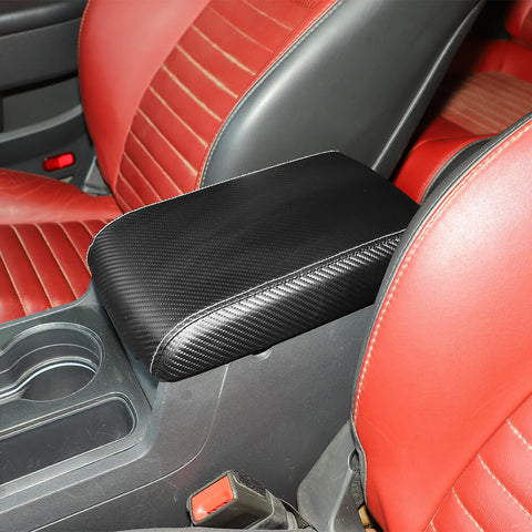 For 2009-2014 Dodge Challenger Leather Center Console Armrest Box Panel Trim Cover