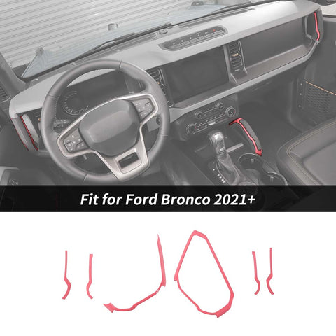 Center Console Handle Decor Strips Cover Trim Guard For 2021+ Ford Bronco｜CheroCar