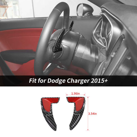 Steering Wheel Shift Paddle Cover Trim for Dodge Challenger & Charger 2015+ & Durango 2014+ A｜CheroCar