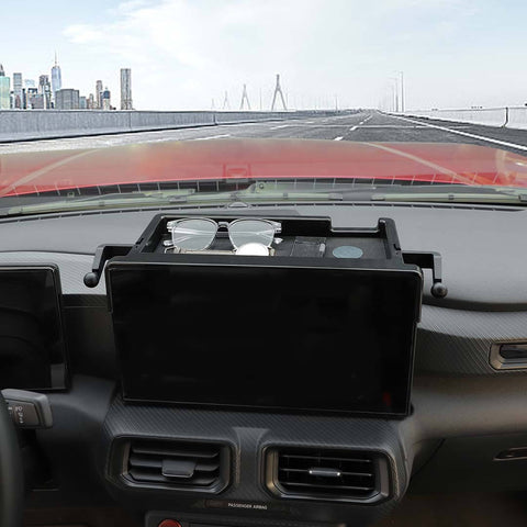 For 2024+ Ford Mustang Behind Center Console Dashboard Storage Box Phone Holder Organizer