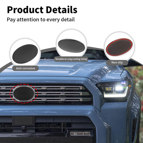 For 2024+ 4Runner Front Grille Emblem Badge Cover Trim