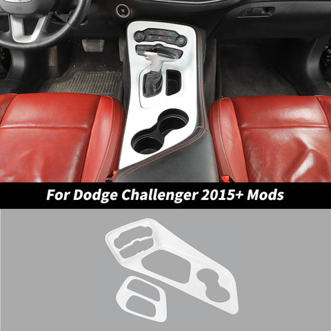 For 2015+ Dodge Challenger Interior Center Gear Shift Panel Trim Cover