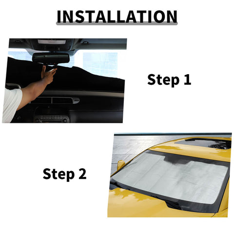 For 2010-2015 Chevy Camaro Windshield Sun Shade Front Window Shade Sun Visor UV Block