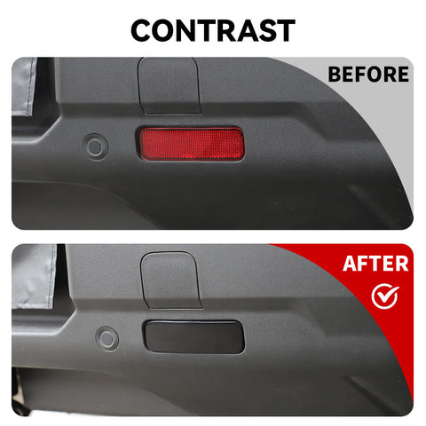 For 2021+ Ford Bronco Sport Smoked Black Rear Fog Light Lamp Guard Protector Cover Trim