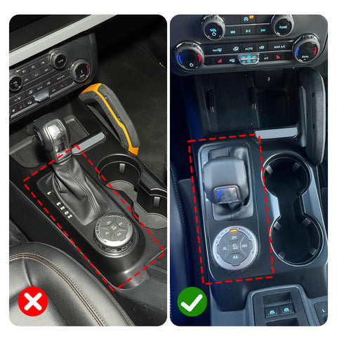 For 2021+ Ford Bronco Interior Gear Shift Panel Cover Trim B Style