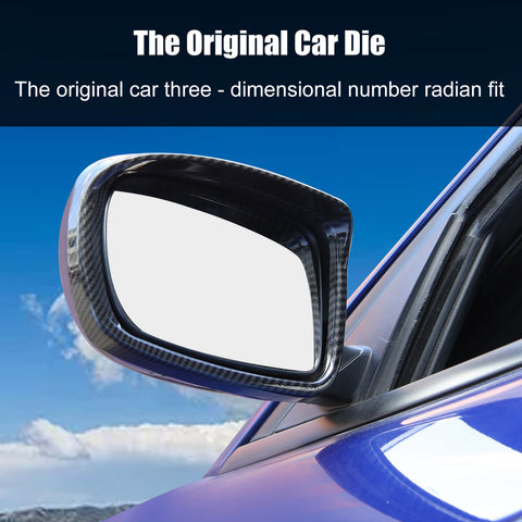 For 2011+ Dodge Charger light Green Rearview Mirror Rain Eyebrow Frame Trim