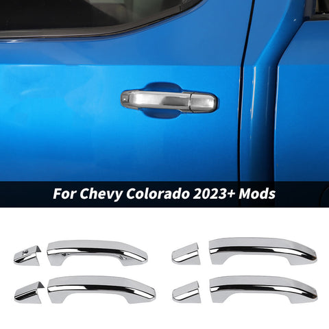 For 2023+ Chevy Colorado/MC-CANYON/2019+ Silverado/GMC-SIERRA Car Door Handles Cover Trim Shell