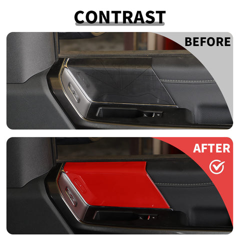 For 2021+ Ford F150 Interior Front Door Panel Handles Cover Trim (2 pcs)