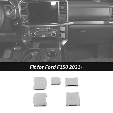 5 x Interior Control Power Socket Cover Trim For Ford F150 2021+ Accessories | CheroCar