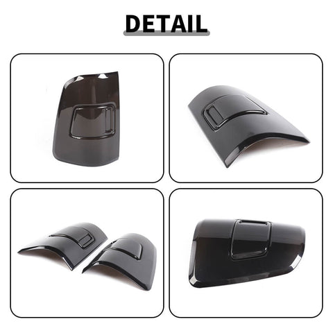 For 2018+ Dodge RAM Smoked Black Rear Tail Light Lamp Trim Cover