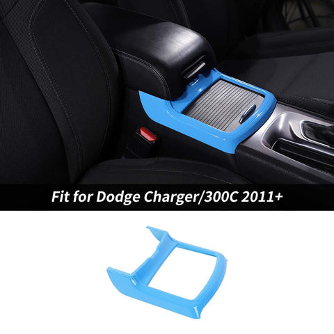 Interior Central Cup Holder Frame Trim Cover For Dodge Charger/300C 2011+ Accessories | CheroCar